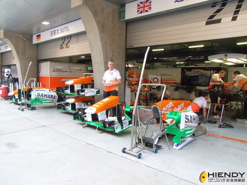 Force India Pit