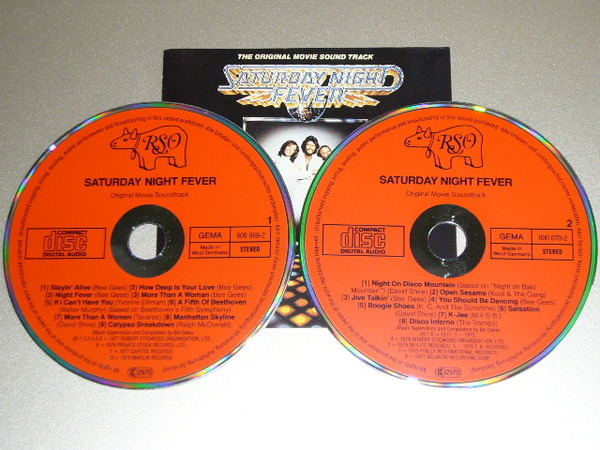 Bee Gees Saturday Night Fever 2CDs (West Germany Red Face)