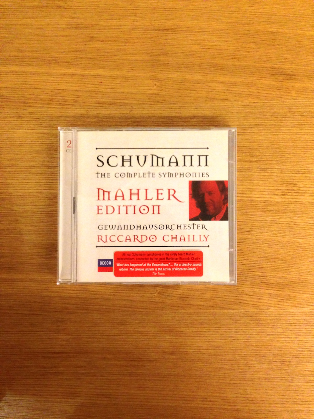Schumann - Complete Symphonies (edited by Mahler) (2CD) (SOLD 已售)