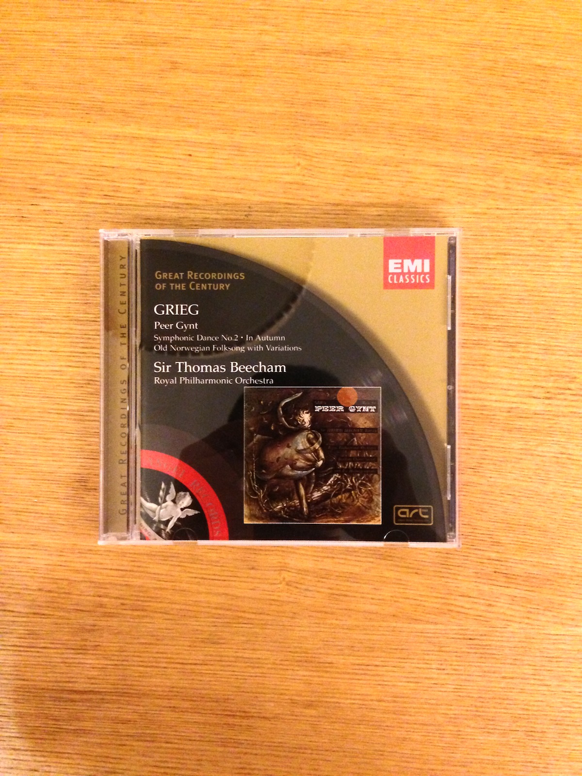 Sir Thomas Beecham - Grieg's Peer Gynt etc (1 CD) (SOLD 已售)
