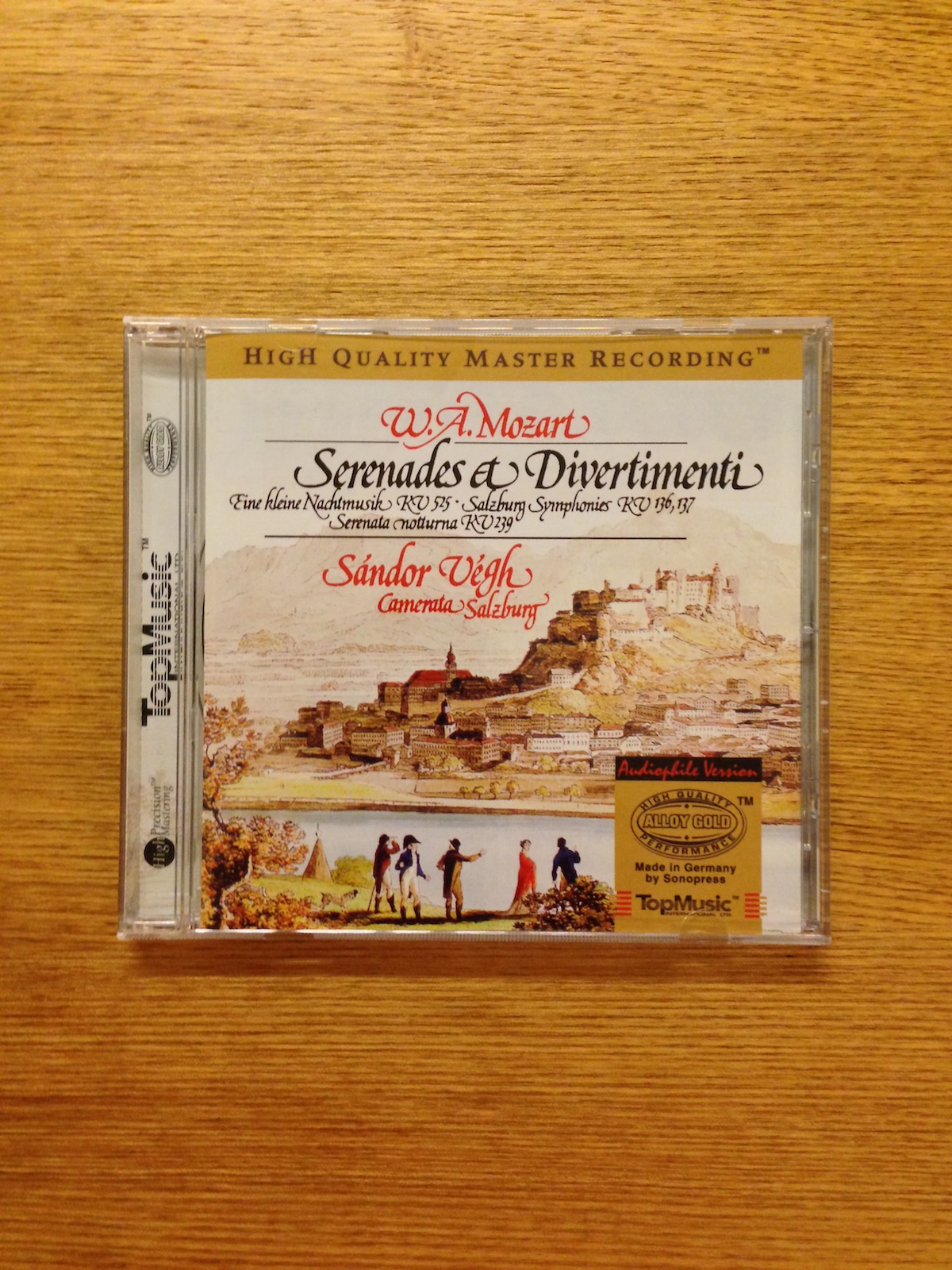 Mozart - Serenades and Divertimenti by Sandor Vegh (Top Music reissue) (SOLD 已售)