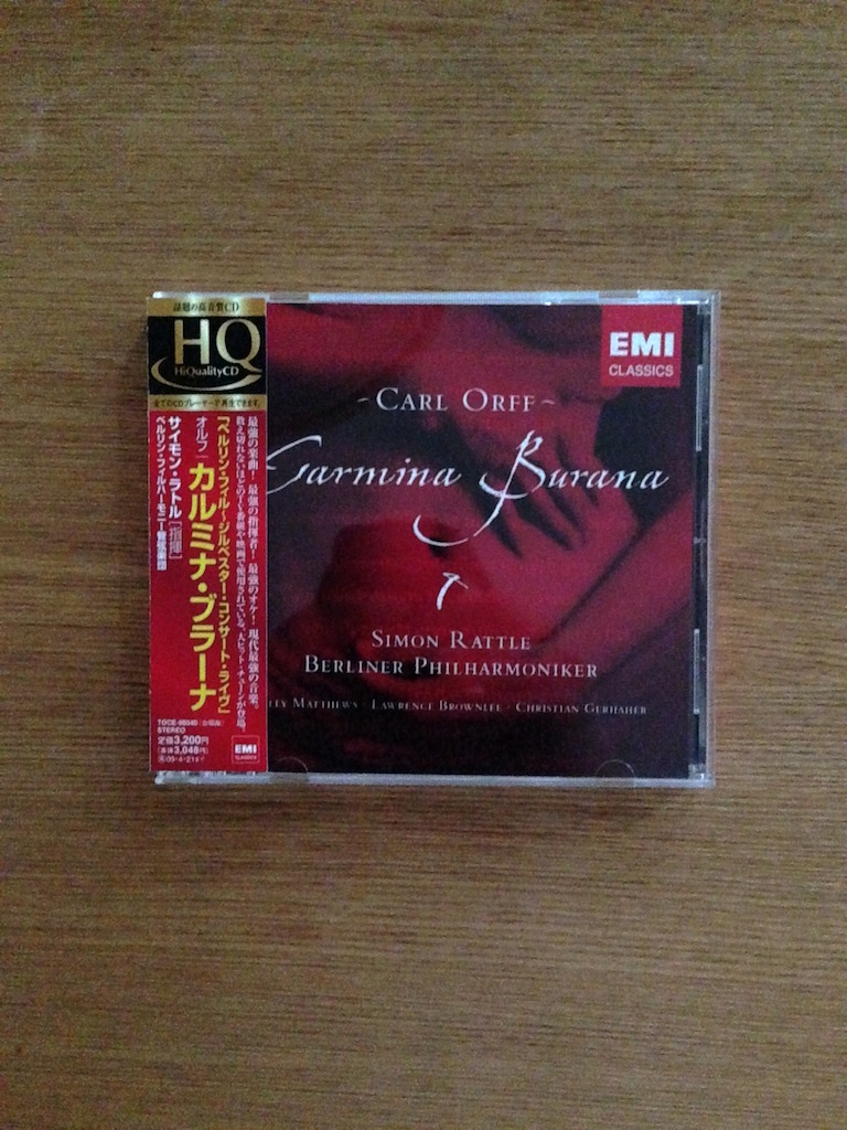 Simon Rattle and Berliner - Orff's Carmina Burana (HQCD, Japan version 日版) (SOLD 已售)
