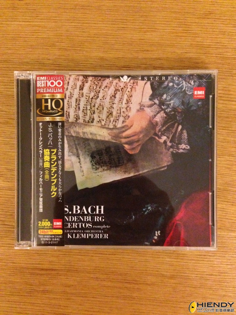 Klemperer - JS Bach Brandenburg Concertos (2 HQCD, 日版) (SOLD 已售)