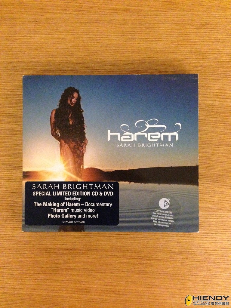 Sarah Brightman - Harem (CD + DVD) (EU version 歐版) (SOLD 已售)