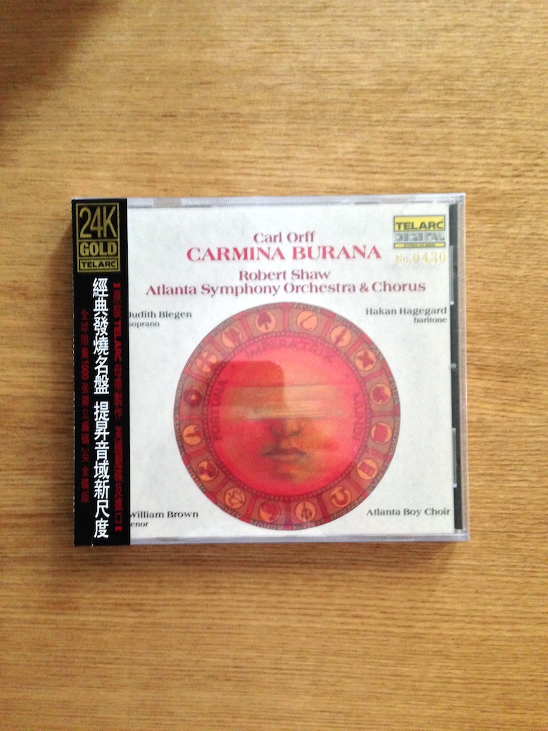 Orff - Carmina Burana (24K Gold美版再版) (SOLD 已售)
