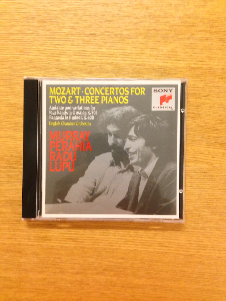 Murray Perahia, Radu Lupu - Mozart's Concertos for Two and Three Pianos (美版) (SOLD 已售)