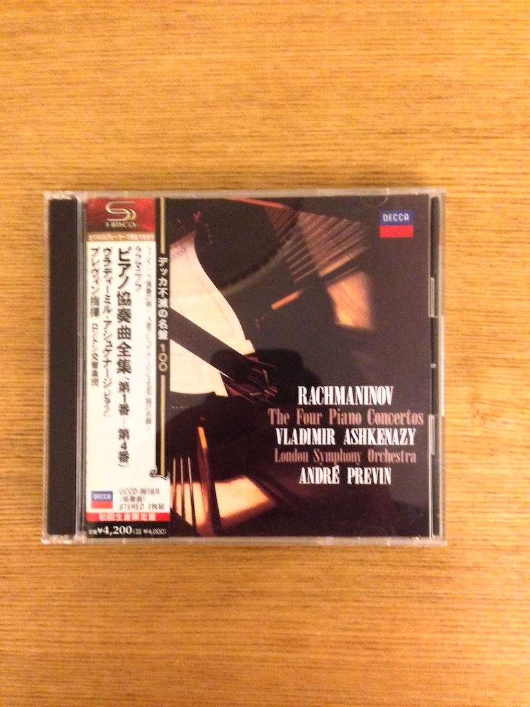 Ashkenazy - Rachmaninov 4 piano concertos (2 SMHCD, 日版) (SOLD 已售)
