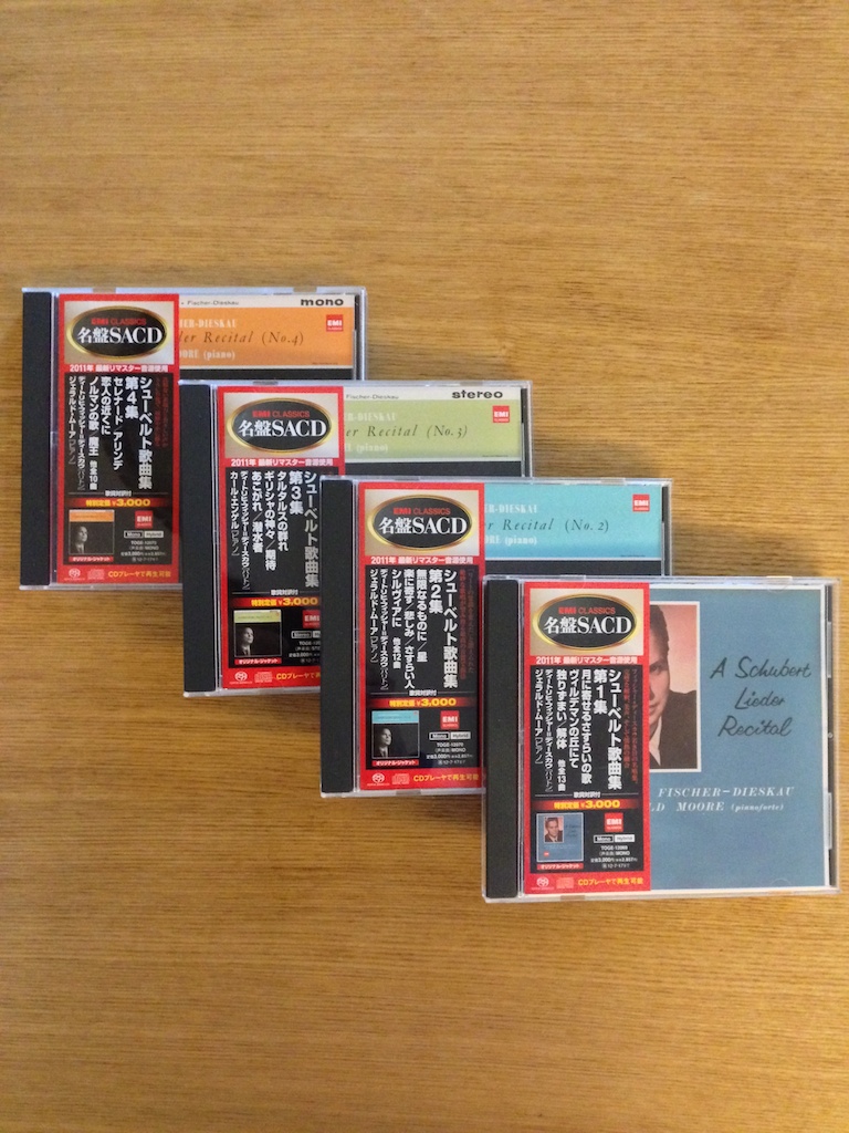 Fischer-Dieskau: Schebert Lieder Volume 1 to 4 (SOLD 已售)