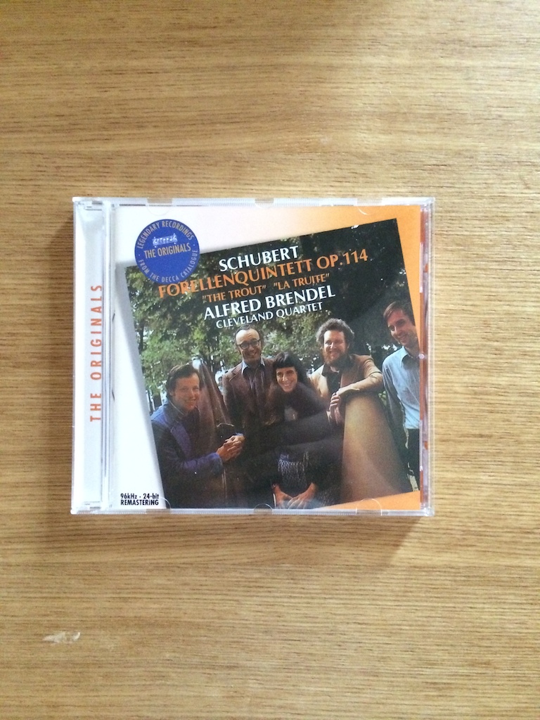 Alfred Brendel, Cleveland Quartet - Schubert "Trout" (SOLD 已售)