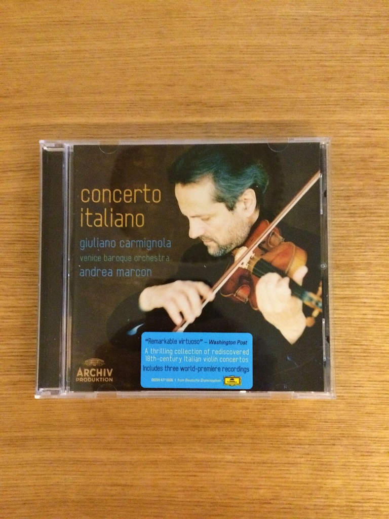 Carmignola - Concerto Italiano (歐版) (SOLD 已售)