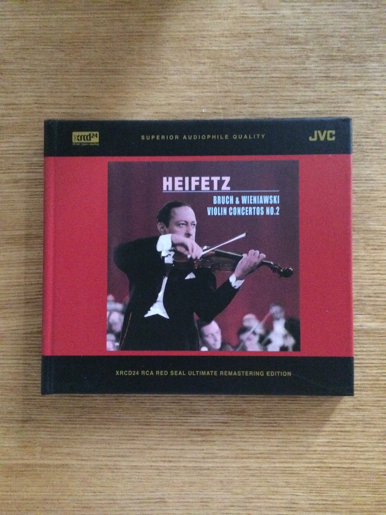 Heifetz: Bruch, Wienawski Violin Concertos No. 2 (XRCD24, 日版) (SOLD 已售)
