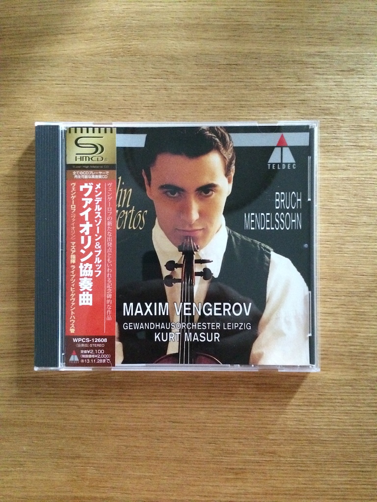 Vengerov: Bruch, Mendelssohn: Violin Concerto (SHMCD, 日版) (SOLD 已售)