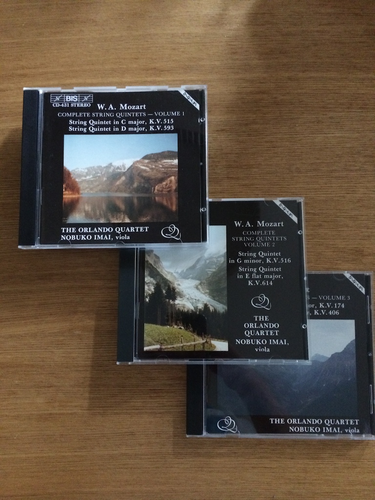 Orlando Quartet, Nobuko Imai 今井信子 - Complete Mozart String Quintet (Vol. 1 - 3, 3CD) (SOLD 已售)