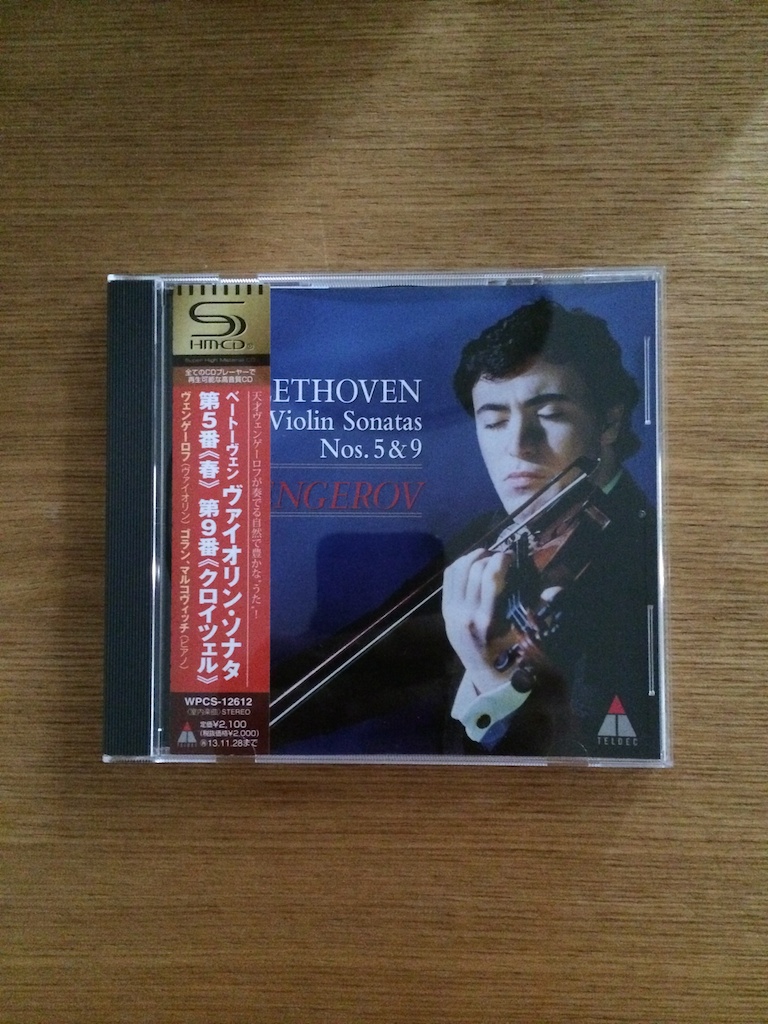 Vengerov: Beethoven Violin Sonatas Nos. 5 & 9 (SHMCD, 日版) (SOLD 已售)