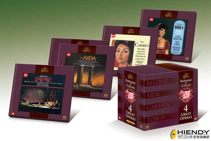 クラシック 9discs CD Herbert von Karajan , Maria Ca Karajan &amp;amp; Callas - 4 Great Operas ESSE90072/80 Esoteric Company /01100 クラシック 9discs CD Herbert von Karajan , Maria Ca Karajan