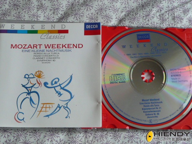 Decca Weekend Mozart Weekend 莫札特弦樂小夜曲Eine Kleine Nachtmusik.JPG