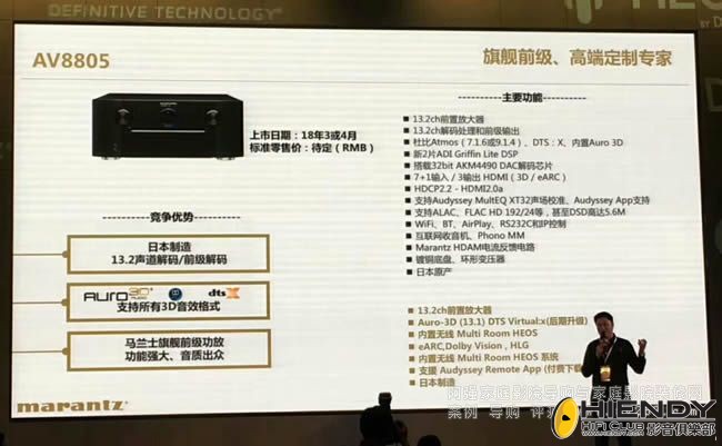 AV8805主要規格